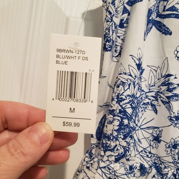 BEYOND THE RADAR WOMEN'S FLORAL SLEEVELESS MIDI DRESS Size M - Picture 6 of 14